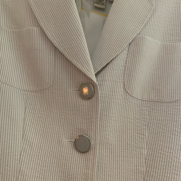 Blazer grey and white striped - Picture 2 of 2